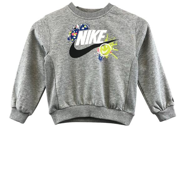 New Nike Kids' Sportswear Club Specialty Fleece Crewneck Sweatshirt 5-6 years - Picture 1 of 10